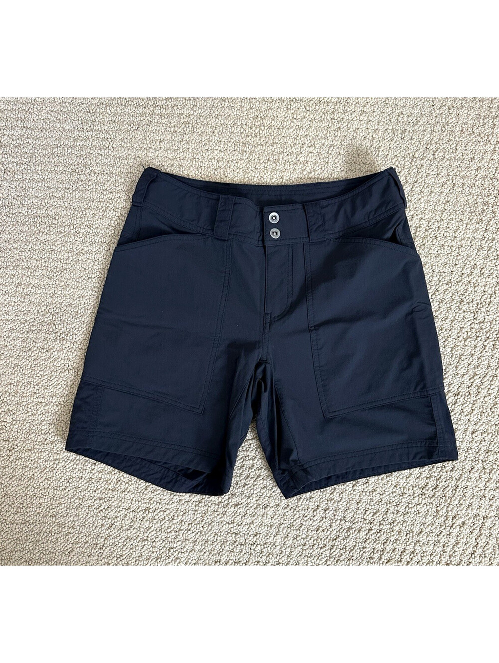 REI Co-op Womens 4 Black Hiking Shorts Regular Fit Stretch Nylon Outdoor